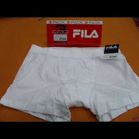 Nuovo BOXER FILA 40132  OFFERTA 3 PEZZI BIANCO TAGLIA  6