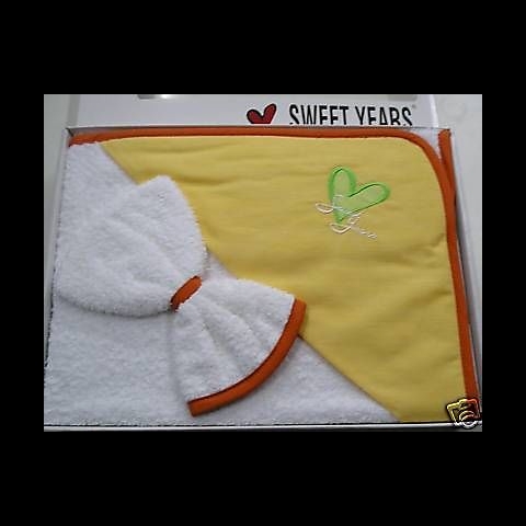 Nuovo Triangolo Neonato In Spugna Sweet Years Friends Orange Sotto Costo