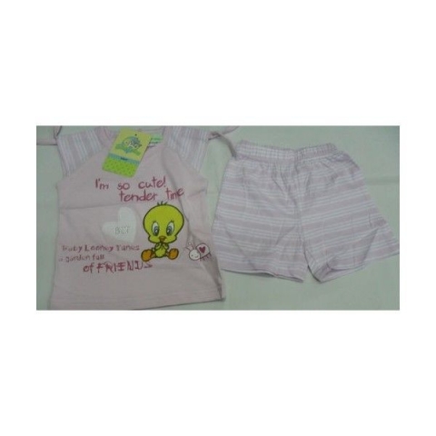 Nuovo Completino Looney Tunes Titty Giro Maniche