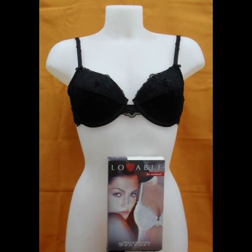 Nuovo REGGISENO LOVABLE 14076 SENSUEL COL NERO TAGLIE DISP