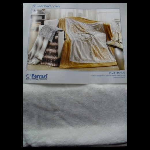 Nuovo PLAID GF FERRARI PRIMUS  130X160 PELLICCIA ECOLOGICA