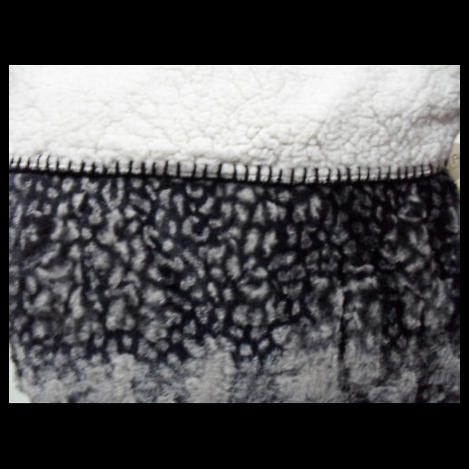 Nuovo PLAID SHEEP MICROFIBRA CM 130 X 155 NERO