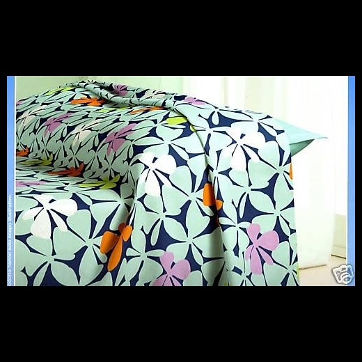 Nuovo COPRILETTO BASSETTI PIQUET SINGOLO HAITI FLOWERS SOTTO COSTO
