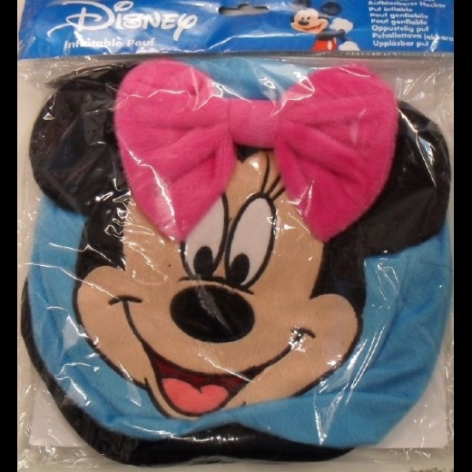 Nuovo Pouf Disney Minnie Gonfiabile e Sfoderabile Diametro e Altezza Cm 25
