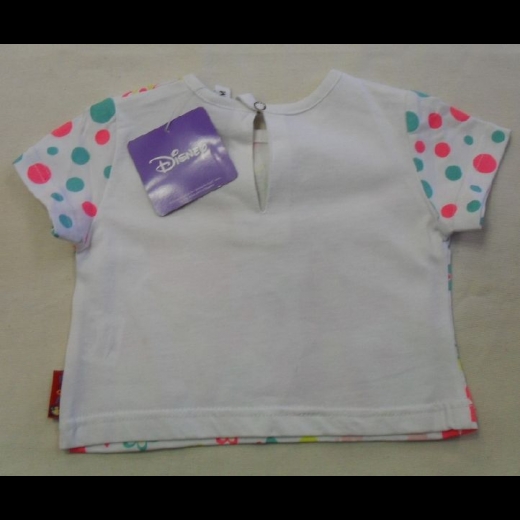 Nuovo T-Shirt Disney Winnie The Pooh Neonata Bianca Mezza Manica