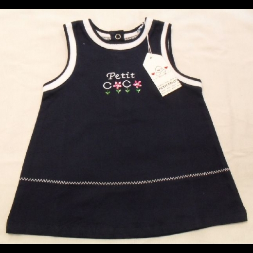 Nuovo Vestina Petit Coco By Silvamaglia Bambina Neonata Smanicata
