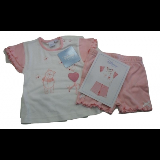 Nuovo Pigiama Disney Neonata Bambina Winnie THe Pooh Love By Caleffi Sotto Costo