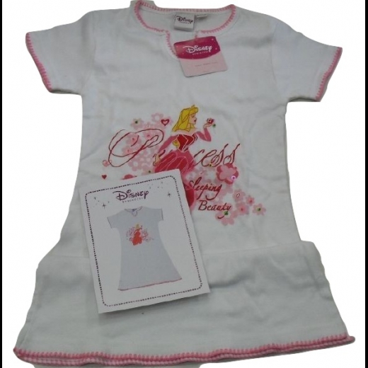Nuovo Camicia Disney Mezze Maniche Principessa By Caleffi Sotto Costo