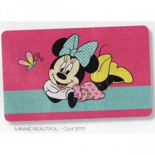 Nuovo Tappeto Disney Minnie Principesse Cars By Caleffi cm 50 x 80 Offerta