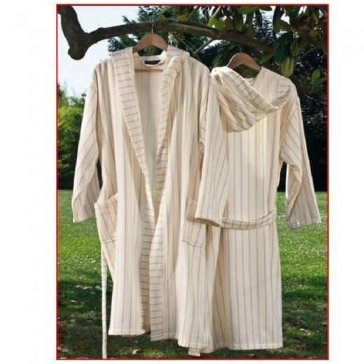 Accappatoio Caleffi In Spugna Anacapri Colore Naturale Unisex