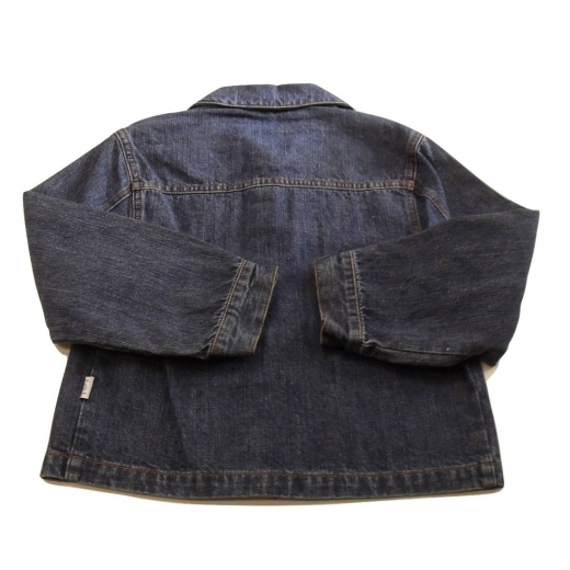 Nuovo Giubbino jeans Petit Con Ricamo Bimba