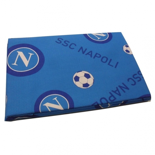 Nuovo Copriletto Singolo SSC Napoli Colore Azzurro Prodotto Ufficiale Puro Cotone