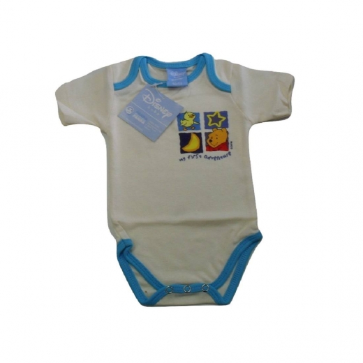 Nuovo Body Neonato Caldo Cotone Disney Winnie The Pooh Manica Corta