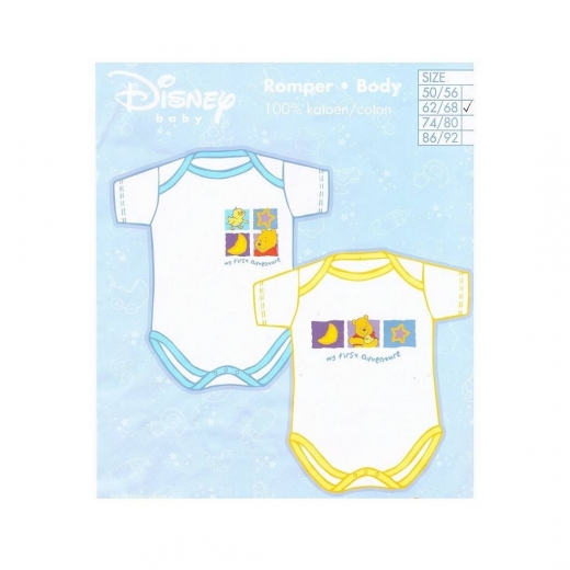 Nuovo Body Neonato Caldo Cotone Disney Winnie The Pooh Manica Corta