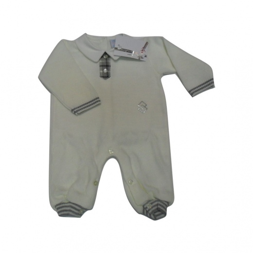 Nuovo Tutina Per Neonato La Margherita Misto Lana 39417 Rombi