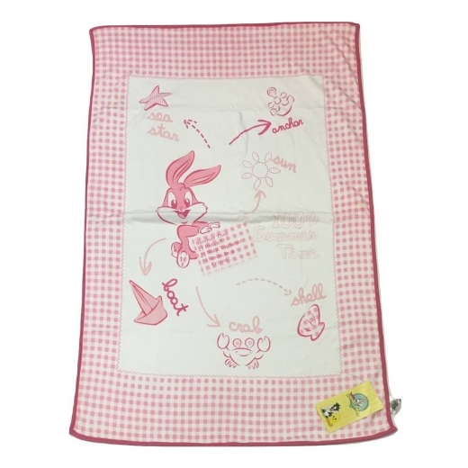 Nuovo Copriletto Culla Lettino Looney Tunes Bugs Bunny Rosa