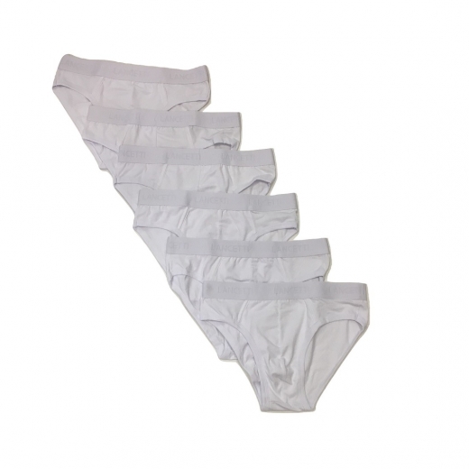 Nuovo Slip Uomo Lancetti 6 Pezzi Articolo LS4020 Bianco e Colorato