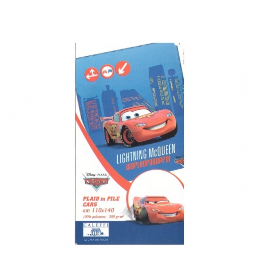 Nuovo Plaid Disney Caleffi Con Zainetto Disegno Cars