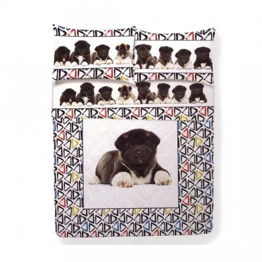 Trapuntino Singolo Happidea Puro Cotone Made In italy Digitale Akistas Quilt