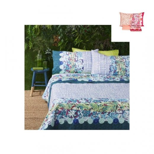 Nuovo Lenzuola Bassetti Matrimoniale Outdoor Puro Cotone Made In Italy