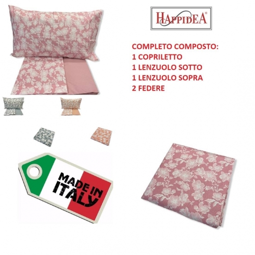 Nuovo Completo Matrimoniale Happidea Lenzuolo Con Copriletto Gallipoli