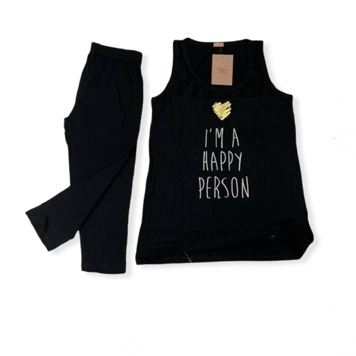 Nuovo Pigiama Donna Pescatore Spalla Larga Cotone m216 You Me