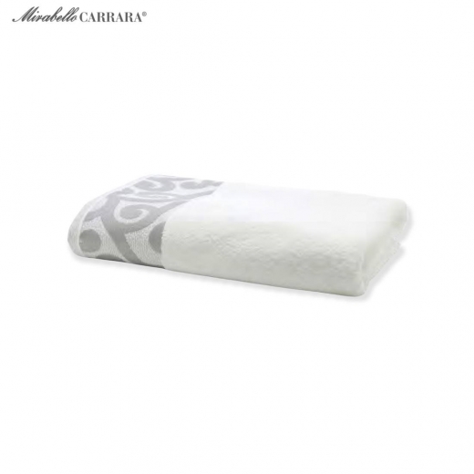 Telo Bagno Carrara Articolo Arabesque Con Bordo Applicato