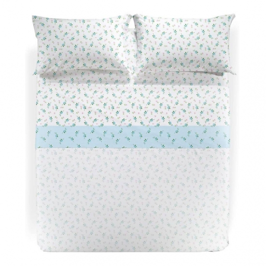 Completo Lenzuola Caleffi Matrimoniale Dory Puro Cotone Completo