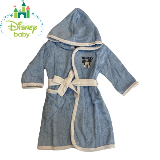 Nuovo Accappatoio Neonato In Morbida Spugna Disney Topolino