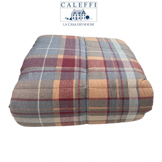 Piumone Trapunta Matrimonilae Caleffi Aspen Colore Grigio Esterno Cotone