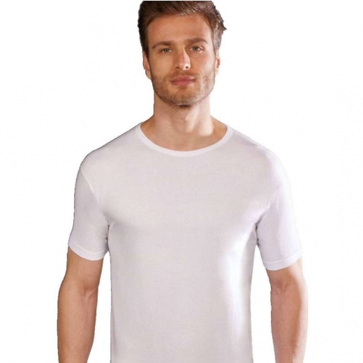 T-Shirt Uomo Liabel 3828 1023 Girocollo Puro Cotone Mezza Manica