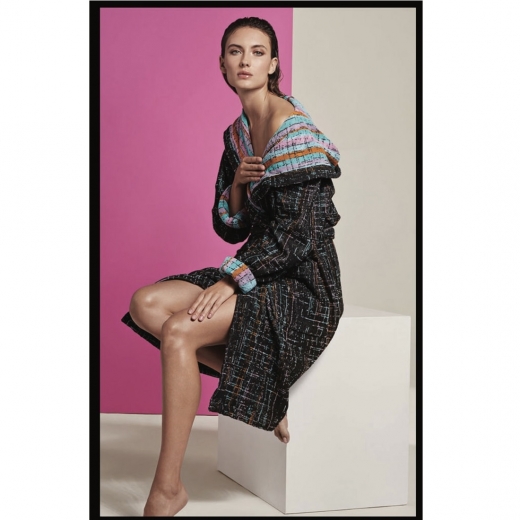 Accappatoio Spugna Con Cappuccio Carrara Fashion Nero Fashion