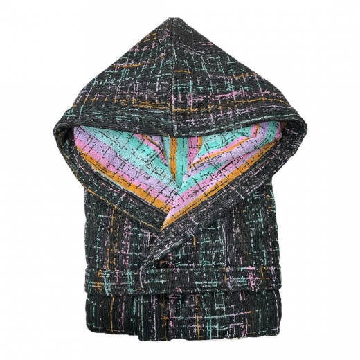 Accappatoio Spugna Con Cappuccio Carrara Fashion Nero Fashion