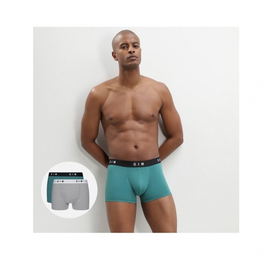 Nuovo Boxer Uomo Dim 2 Pezzi Articolo  D0ARL Colore Grigio e Ottanio