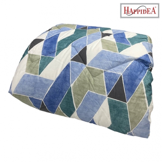 Piumone Trapunta Singola Happidea Piumone Happidea Oren Blu Esterno Cotone