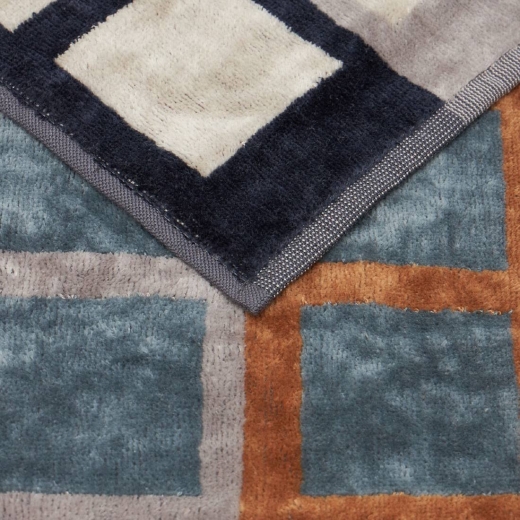 Set Asciugamano Con Ospite Carrara In Spugna Barcellona Blue