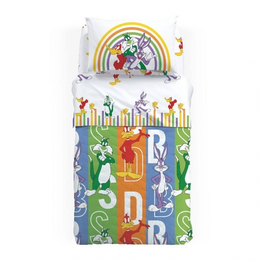 Trapuntino Caleffi Disney Warner Bros Letto Singolo Esterno Cotone Gatto Silvestro Quilt
