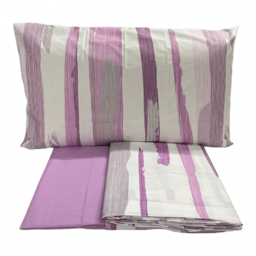Completo Lenzuola Happidea Lenzuola Matrimoniale Onda Lilla Made In Italia