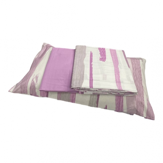 Completo Lenzuola Happidea Lenzuola Matrimoniale Onda Lilla Made In Italia