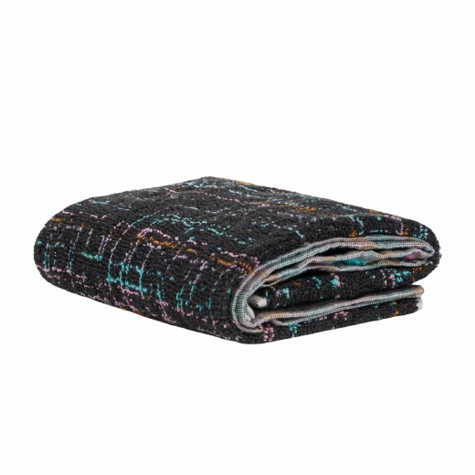 Set Asciugamano Con Ospite Carrara In Spugna Fashion Nero
