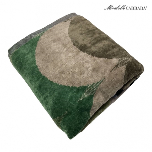 Set Asciugamano Con Ospite Carrara In Spugna Madrid Green Verde