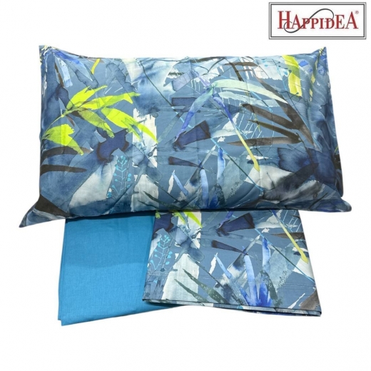 Lenzuola Happidea Lenzuola Singola Teich Blu Made In Italia