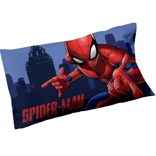 Nuovo Spiderman Set 2 Federe In Cotone Coppia Federe Per Cuscino Letto 2 Pezzi Cotone