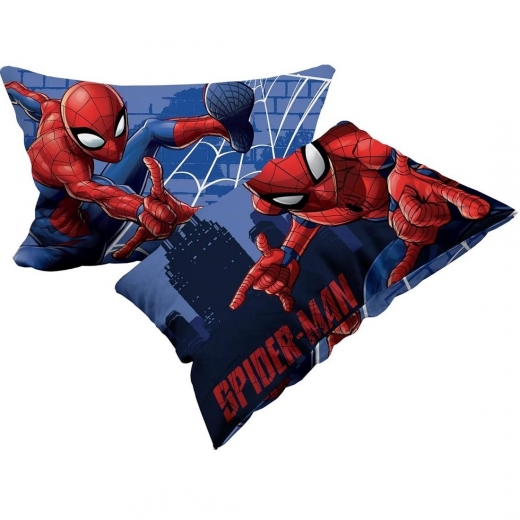 Nuovo Spiderman Set 2 Federe In Cotone Coppia Federe Per Cuscino Letto 2 Pezzi Cotone