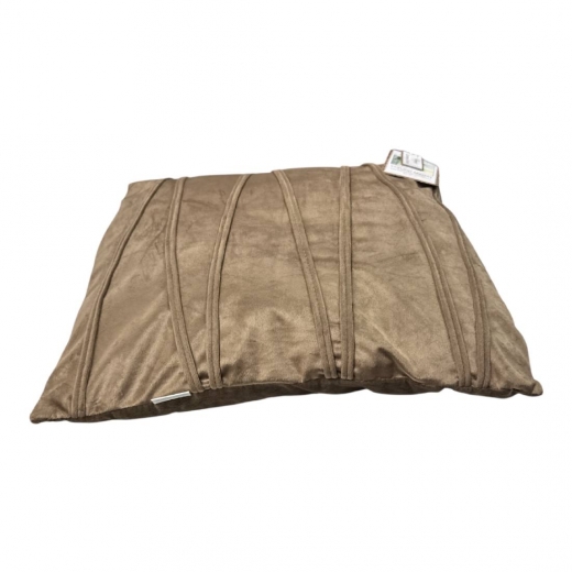 Nuovo Cuscino Arredo In Velluto Cm 45 X 45 Tortora