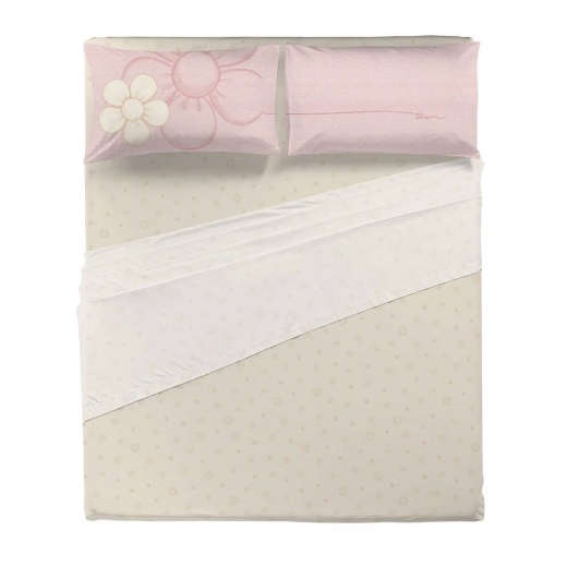 Nuovo THUN Completo Lenzuola Iconic Pink Matrimoniale