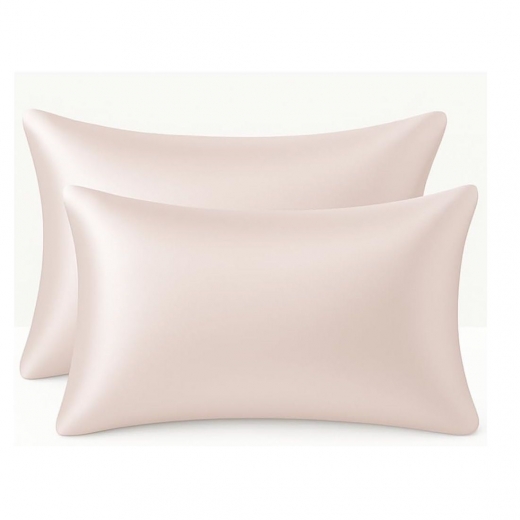 Nuovo Coppia Federe in Seta di Bamboo CLARA Anticrespo Antirughe Ipoallergeniche Traspiranti Eleganti e Morbide  Made in Italy (ROSA)