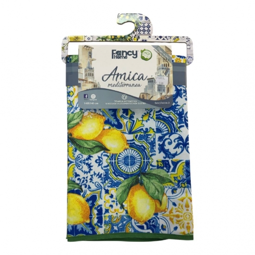 Nuovo Tovaglia Antimacchia Da Tavola Fancy Cm 140 x 140 Vietri