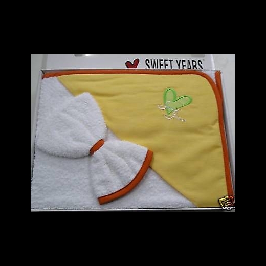 Nuovo Triangolo Neonato In Spugna Sweet Years Friends Orange Sotto Costo