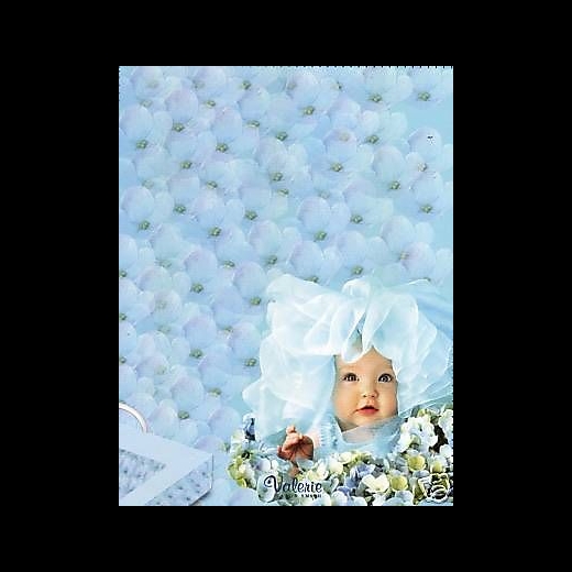 Nuovo Plaid Valerie Tabor Smith Cool Blue Cm 130 x 170 Sotto Costo